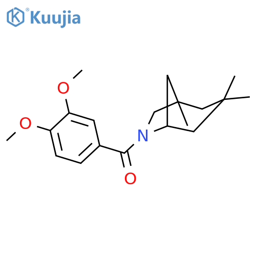 <br>(3,4-Dimethoxy-phenyl)-(1,3,3-trimethyl-6-aza-bicyclo[3.2.1]oct-6-yl)-metha none structure