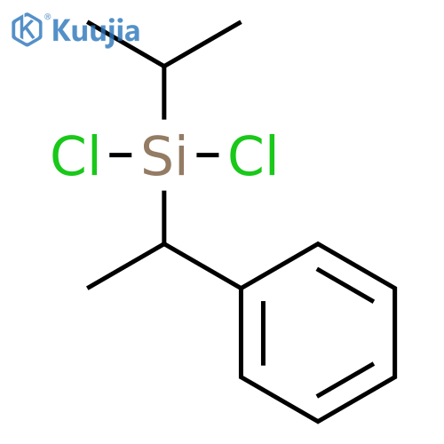 Silane, dichloro(1-methylethyl)(1-phenylethyl)- structure