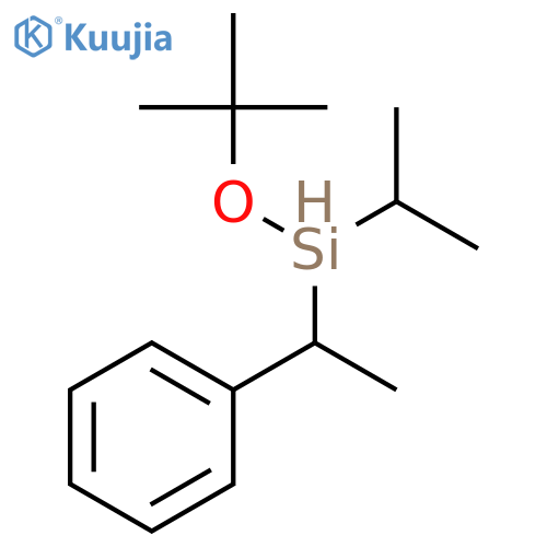 Silane, (1,1-dimethylethoxy)(1-methylethyl)(1-phenylethyl)- structure