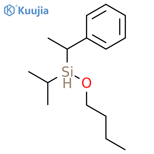 Silane, butoxy(1-methylethyl)(1-phenylethyl)- structure
