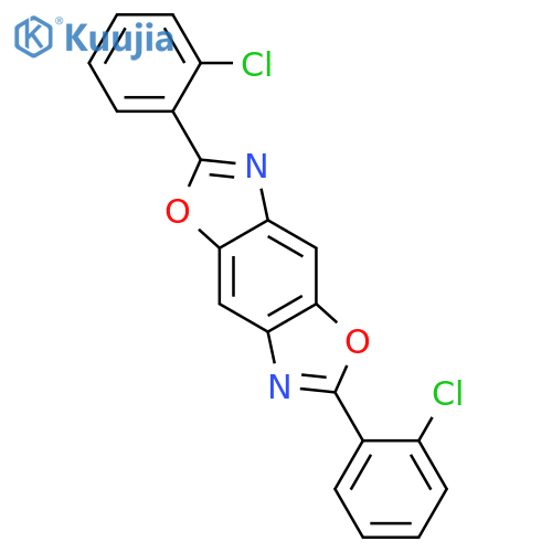 Benzo[1,2-d:4,5-d']bisoxazole, 2,6-bis(2-chlorophenyl)- structure