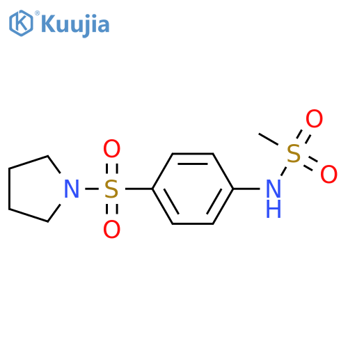 N-[4-(1-pyrrolidinylsulfonyl)phenyl]methanesulfonamide structure