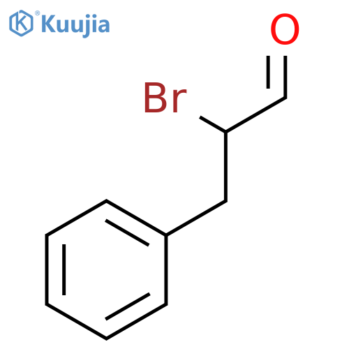 Benzenepropanal, a-bromo- structure