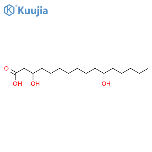 Hexadecanoic acid,3,11-dihydroxy- (9CI) structure