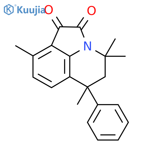 4,4,6,9-Tetramethyl-6-phenyl-5,6-dihydro-4H-pyrrolo3,2,1-ijquinoline-1,2-dione structure