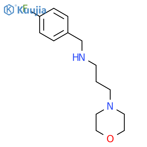 (4-Fluoro-benzyl)-(3-morpholin-4-yl-propyl)-amine structure