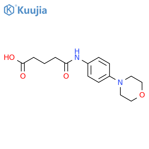 4-(4-Morpholin-4-yl-phenylcarbamoyl)-butyric acid structure