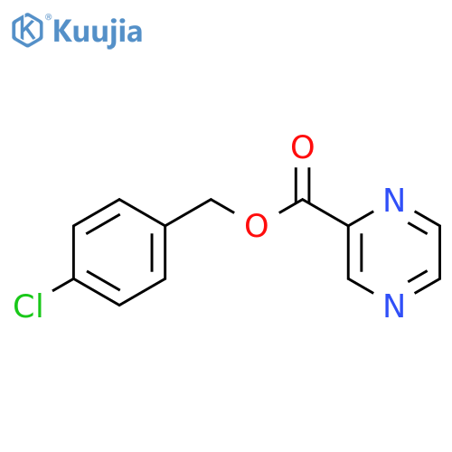 4-chlorobenzyl 2-pyrazinecarboxylate structure