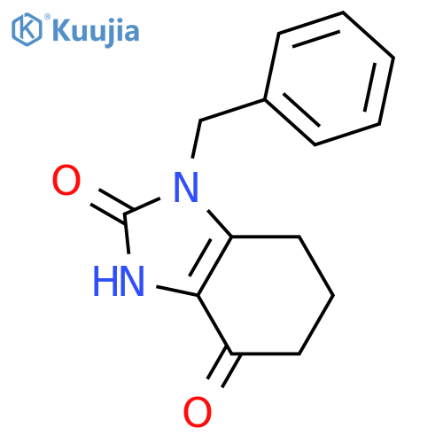 1H-Benzimidazole-2,4-dione, 3,5,6,7-tetrahydro-1-(phenylmethyl)- structure