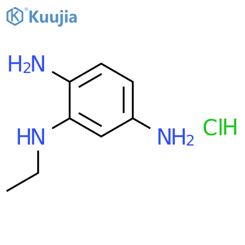 1,2,4-BENZENETRIAMINE, N2-ETHYL-, HYDROCHLORIDE structure