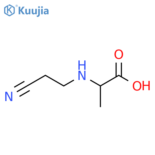 N-(2-Cyanoethyl)-DL-alanine structure