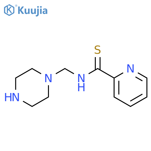 2-Pyridinecarbothioamide, N-(1-piperazinylmethyl)- structure