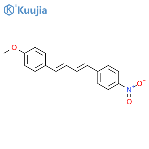 Benzene, 1-methoxy-4-[4-(4-nitrophenyl)-1,3-butadienyl]- structure