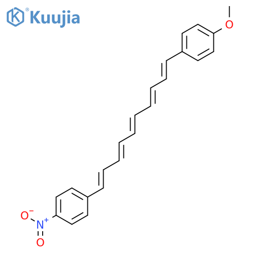 BENZENE, 1-METHOXY-4-[10-(4-NITROPHENYL)-1,3,5,7,9-DECAPENTAENYL]- structure