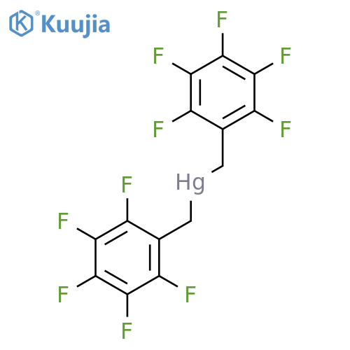 Mercury, bis[(pentafluorophenyl)methyl]- structure