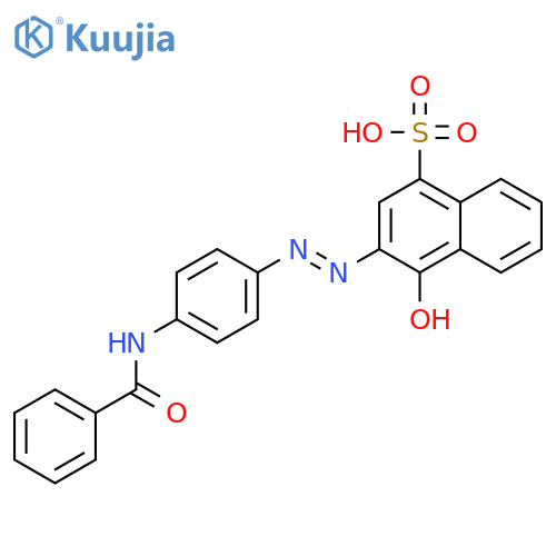 1-Naphthalenesulfonic acid, 3-[[4-(benzoylamino)phenyl]azo]-4-hydroxy- structure