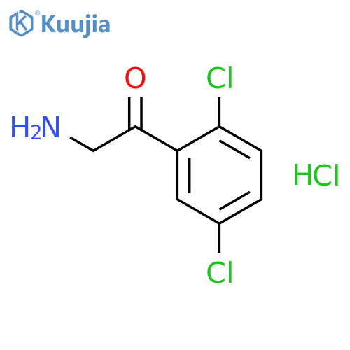 2-amino-1-(2,5-dichlorophenyl)ethan-1-one hydrochloride structure