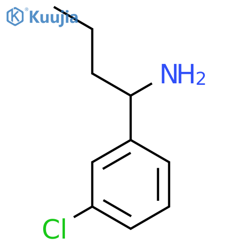 1-(3-Chlorophenyl)butan-1-amine structure