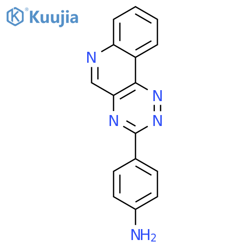 Benzenamine, 4-(1,2,4-triazino[5,6-c]quinolin-3-yl)- structure
