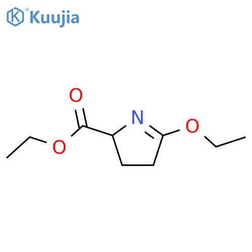 2H-Pyrrole-2-carboxylic acid, 5-ethoxy-3,4-dihydro-, ethyl ester structure