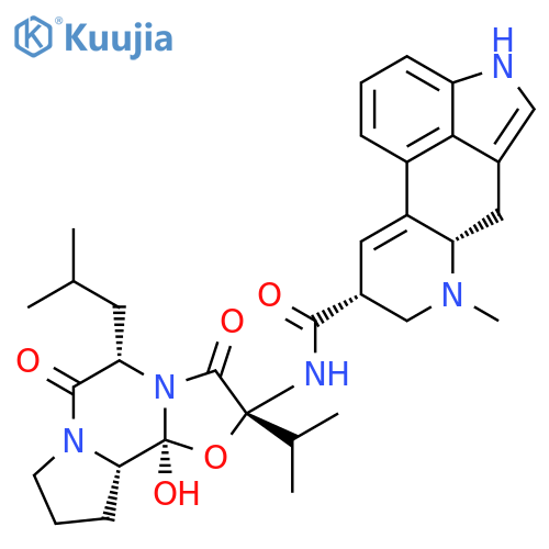 Ergotaman-3',6',18-trione,12'-hydroxy-2'-(1-methylethyl)-5'-(2-methylpropyl)-, (5'a,8a)- structure