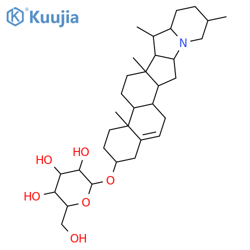 b-D-Glucopyranoside, (3b)-solanid-5-en-3-yl structure