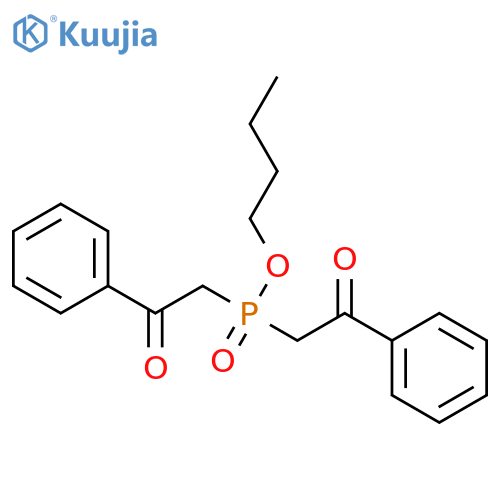 Phosphinic acid, bis(2-oxo-2-phenylethyl)-, butyl ester structure