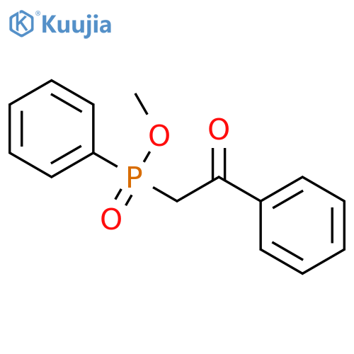 Phosphinic acid, (2-oxo-2-phenylethyl)phenyl-, methyl ester structure