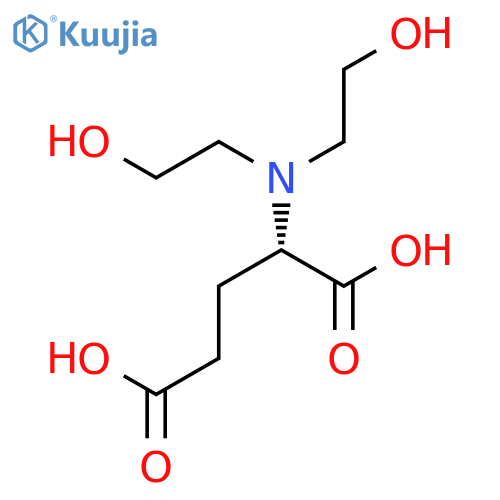 L-Glutamic acid, N,N-bis(2-hydroxyethyl)- structure