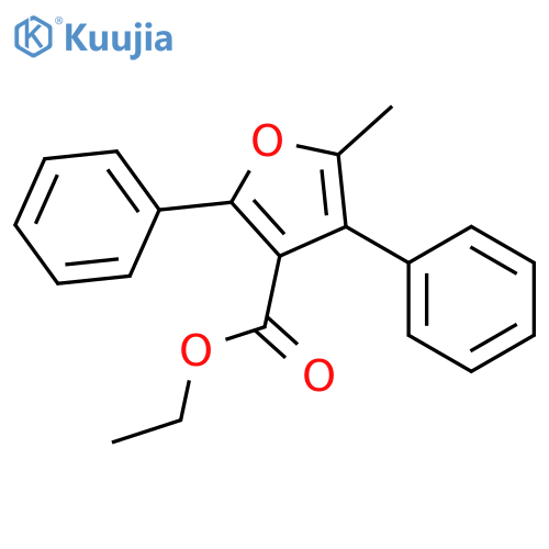3-Furancarboxylic acid, 5-methyl-2,4-diphenyl-, ethyl ester structure