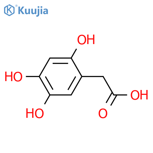 2,4,5-Trihydroxyphenylacetic acid structure