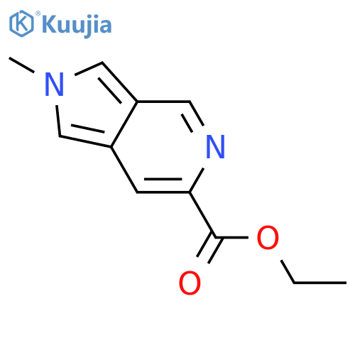 2-methyl-2H-Pyrrolo[3,4-c]pyridine-6-carboxylic acid ethyl ester structure