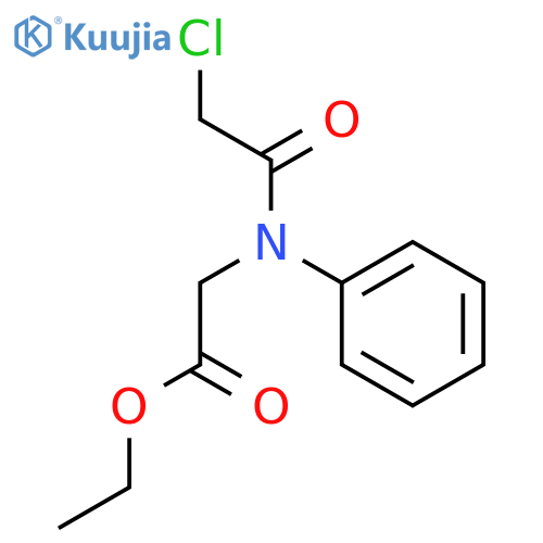 ethyl 2-(2-chloro-N-phenylacetamido)acetate structure