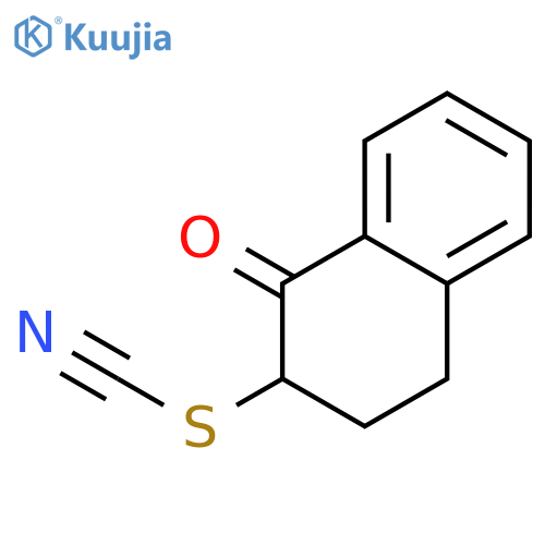 Thiocyanic acid, 1,2,3,4-tetrahydro-1-oxo-2-naphthalenyl ester structure
