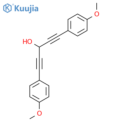 1,4-PENTADIYN-3-OL, 1,5-BIS(4-METHOXYPHENYL)- structure