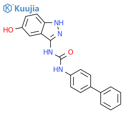 Urea, N-[1,1'-biphenyl]-4-yl-N'-(5-hydroxy-1H-indazol-3-yl)- structure