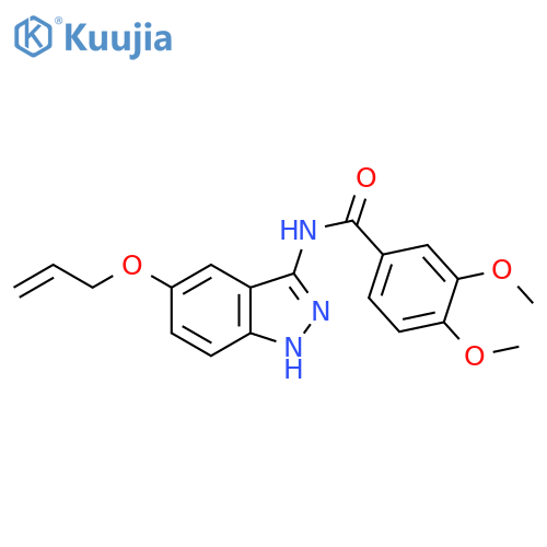Benzamide, 3,4-dimethoxy-N-[5-(2-propenyloxy)-1H-indazol-3-yl]- structure