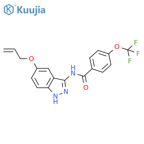 Benzamide, N-[5-(2-propenyloxy)-1H-indazol-3-yl]-4-(trifluoromethoxy)- structure