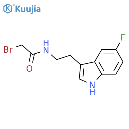 ACETAMIDE, 2-BROMO-N-[2-(5-FLUORO-1H-INDOL-3-YL)ETHYL]- structure