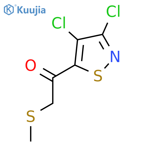 ETHANONE, 1-(3,4-DICHLORO-5-ISOTHIAZOLYL)-2-(METHYLTHIO)- structure