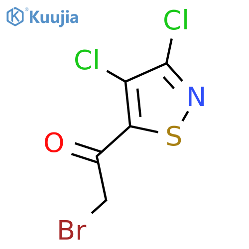 Ethanone, 2-bromo-1-(3,4-dichloro-5-isothiazolyl)- structure