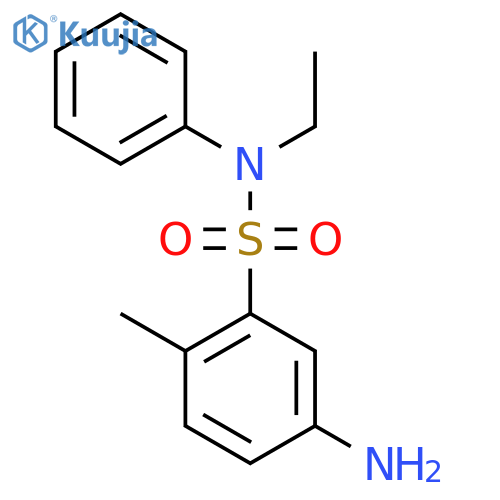 5-Amino-N-ethyl-2-methyl-N-phenylbenzenesulfonamide structure