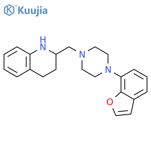 Quinoline,2-[[4-(7-benzofuranyl)-1-piperazinyl]methyl]-1,2,3,4-tetrahydro- structure
