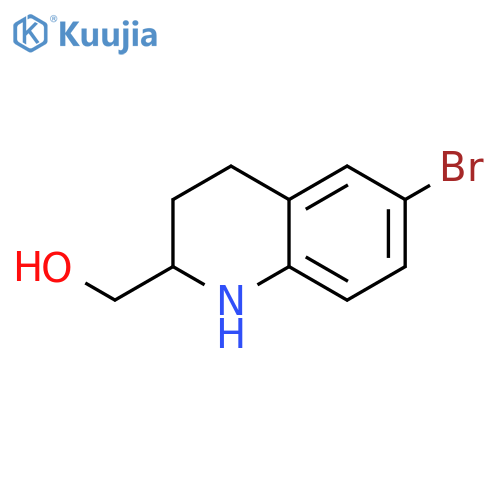 2-Quinolinemethanol, 6-bromo-1,2,3,4-tetrahydro- structure