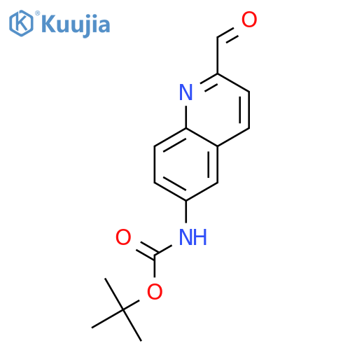 Carbamic acid, (2-formyl-6-quinolinyl)-, 1,1-dimethylethyl ester structure