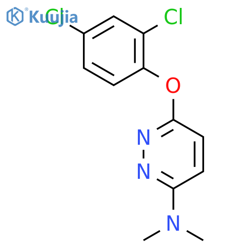 3-Pyridazinamine, 6-(2,4-dichlorophenoxy)-N,N-dimethyl- structure