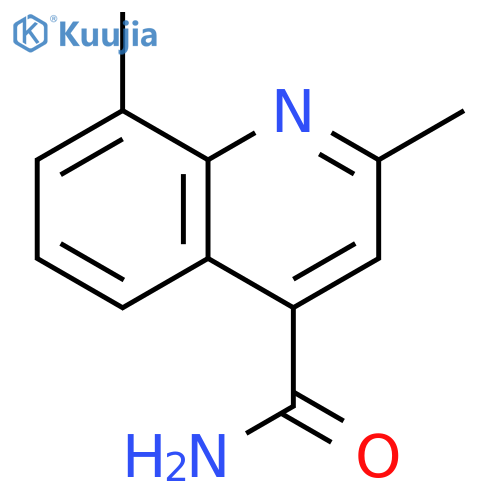 4-Quinolinecarboxamide,2,8-dimethyl-(9CI) structure