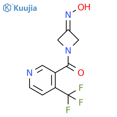 3-Azetidinone, 1-[[4-(trifluoromethyl)-3-pyridinyl]carbonyl]-, 3-oxime structure