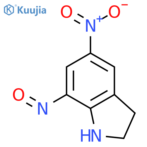1H-INDOLE, 2,3-DIHYDRO-5-NITRO-7-NITROSO- structure