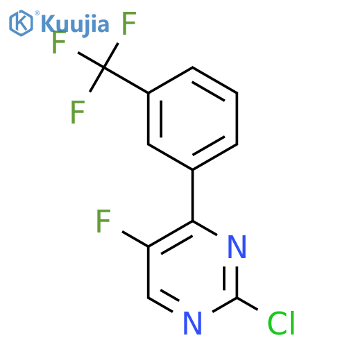 PYRIMIDINE, 2-CHLORO-5-FLUORO-4-[3-(TRIFLUOROMETHYL)PHENYL]- structure